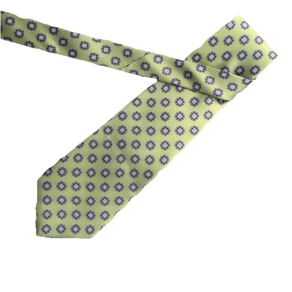 Robert Talbott Other - Luxury ROBERT TALBOTT Pure Silk Tie Pistachio Green Purple Pattern Newport